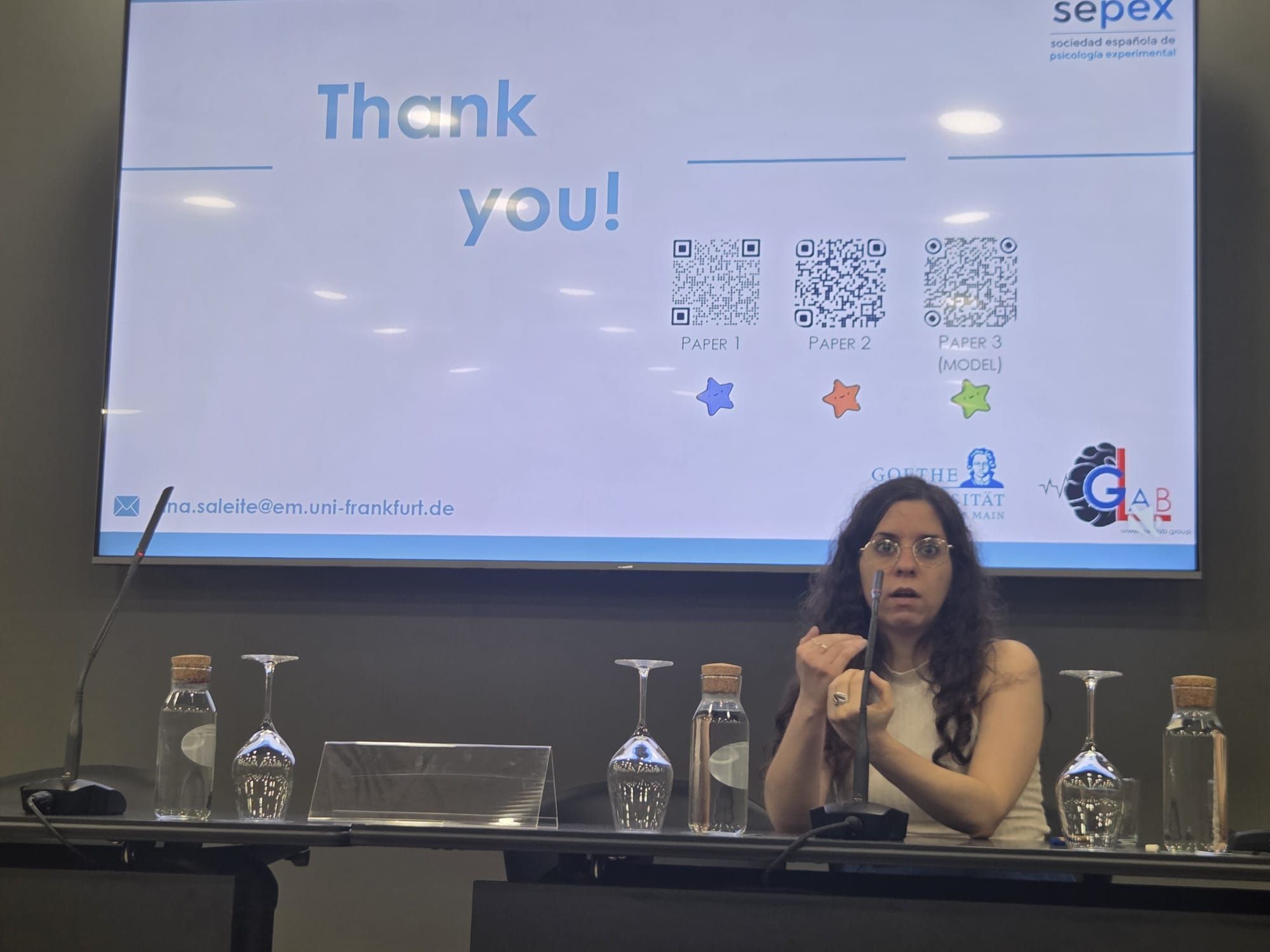 Ana Rita Sá-Leite presenting at SepexBaps